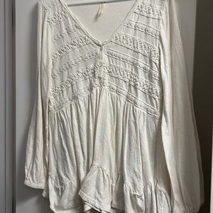 Anthropologie boho cotton tunic